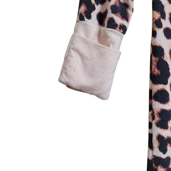 Miozing Bamboo 0-3 Mo Baby Girl Leopard Zippy Pajamas Animal‎ Sleeper - Picture 12 of 13
